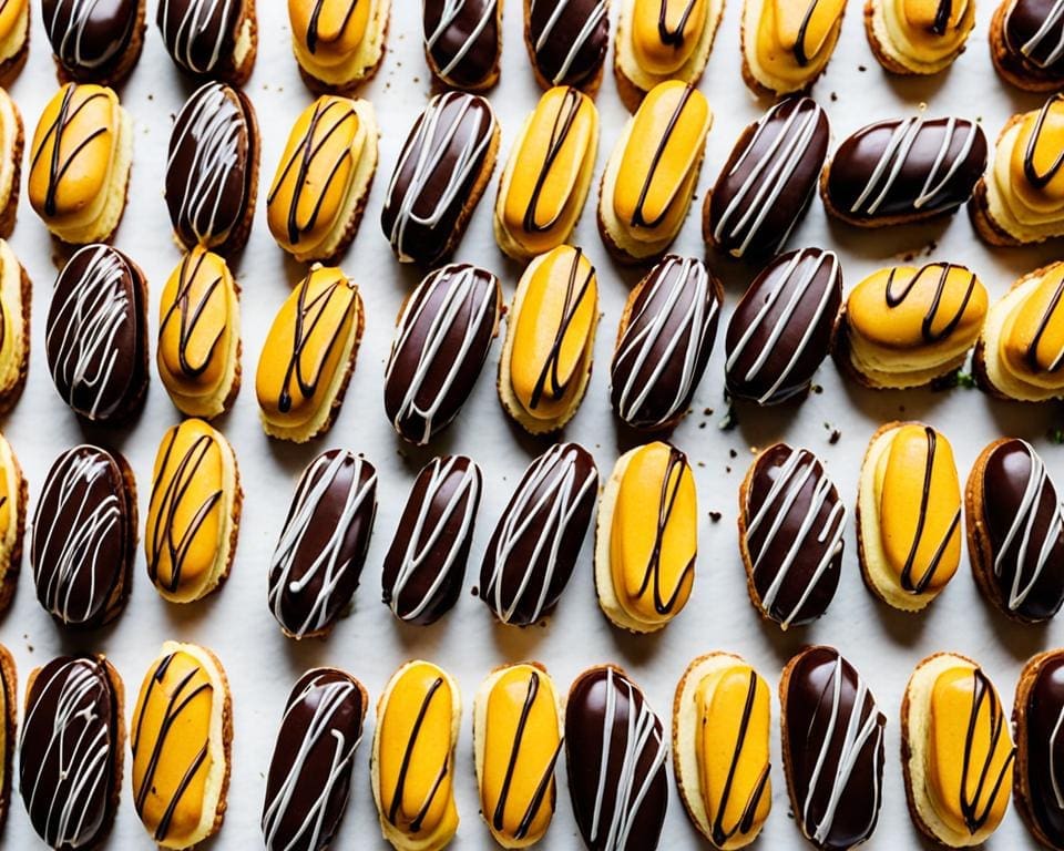 Chocolade éclairs Chocolade éclairs